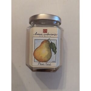 Vintage Home Interiors & Gifts Pear Tart‎ Scented Candle in Jar Home Decor NOS